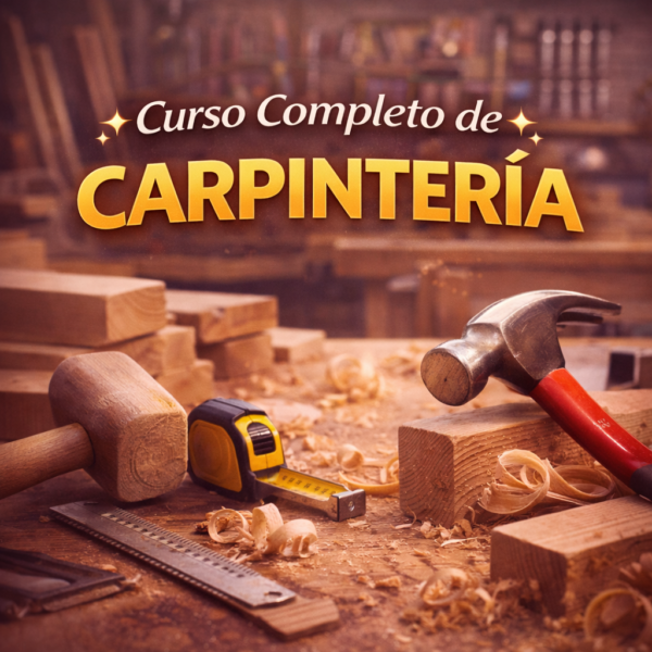 Curso Profesional de Carpintería desde Cero + Manual de Construcción