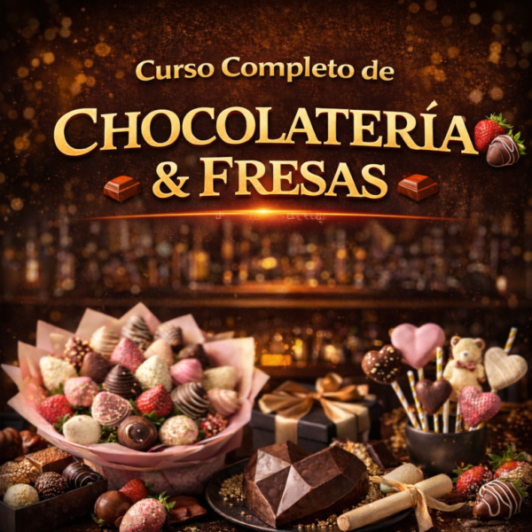 choc Curso Completo de Chocolatería y Fresas Decoradas