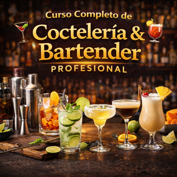 Curso Completo de Coctelería y Bartender