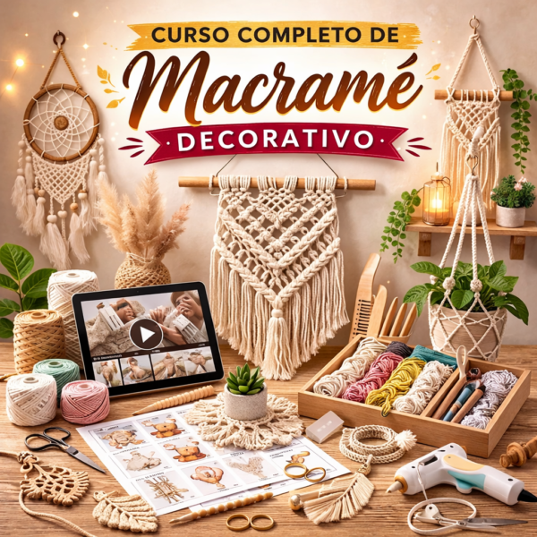 mac Curso Completo de Macramé Decorativo – Aprende y Emprende