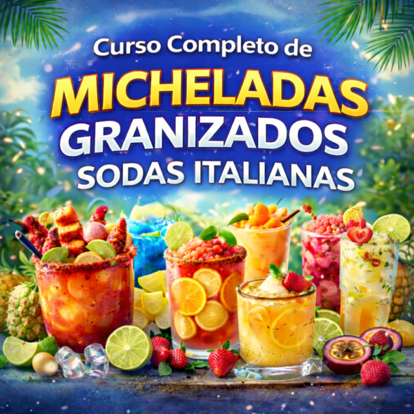 Curso Completo de Micheladas, Granizados y Sodas Italianas