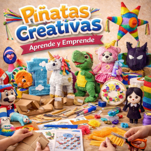 piñ Curso de Piñatas Creativas – Aprende y Emprende