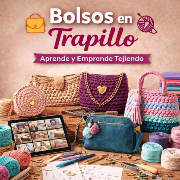 trap Bolsos en Trapillo – Aprende y Emprende Tejiendo