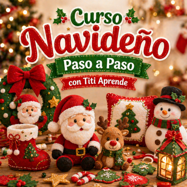 Curso Navideño Completo: Manualidades, Decoración y Muñecos